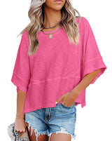 DICORYA — T-shirt uni à manches évasées