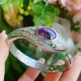 Amethyst Snake Bracelet