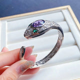 Amethyst Snake Bracelet