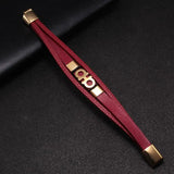 Amiri Designer Leather Bracelet