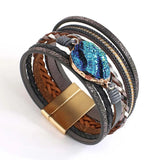 Amorcome Braided Leather Bracelet