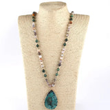 Boho Natural Stone Pendant