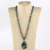 Boho Natural Stone Pendant