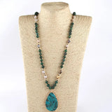 Boho Natural Stone Pendant