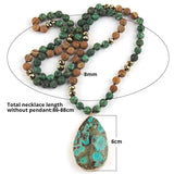 Boho Natural Stone Pendant