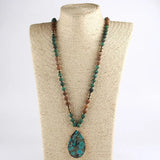 Boho Natural Stone Pendant