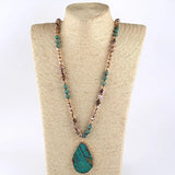 Boho Natural Stone Pendant