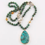Boho Natural Stone Pendant