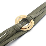 Double Circle Metal Charm