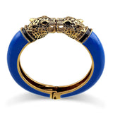 Double Leopard Bangle