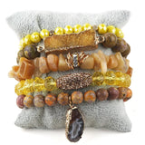 Druzy Stacked Bracelet