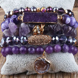 Druzy Stacked Bracelet