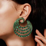Flowers Circle Earrings