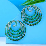 Flowers Circle Earrings