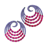 Flowers Circle Earrings