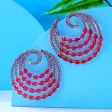 Flowers Circle Earrings