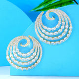 Flowers Circle Earrings