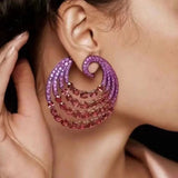Flowers Circle Earrings