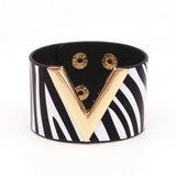 V Leather Bracelet
