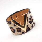 V Leather Bracelet