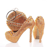 Crystal Shoes & Bag Set