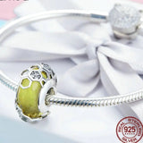 Honeycomb Bee Glass Bead
