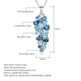 London Blue Topaz Pendant