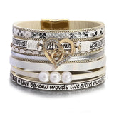 Multilayer Pearl Leather Bracelet