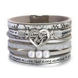 Multilayer Pearl Leather Bracelet