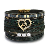 Multilayer Pearl Leather Bracelet