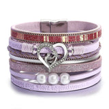 Multilayer Pearl Leather Bracelet