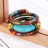 Nicole Natural Stone Multilayer Bracelet