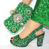 Rhinestone Shoe & Bag Set