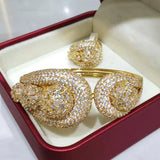 Imperial Beauty Bangle & Ring Set