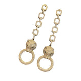 Leopard Pendant Earring