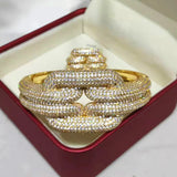 Golden Radiance Bangle & Ring Set