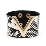 V Leather Bracelet