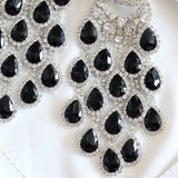 Peroni Black Crystal Earrings