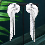 Long Bicolor Earrings
