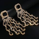 Peroni Black Crystal Earrings