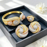 Imperial Beauty Bangle & Ring Set