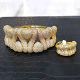 Crystal Harmony Bangle & Ring Set