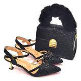 Fur Shoes & Bag Set