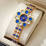 Flower Rhinestone Watch