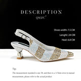 New Elegant Purple Color Stripe Diamond Decoration Simple Versatile Exquisite Party Ladies Shoes And Bag Set and a pair of shoes