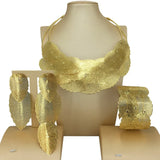 Golden Leaf Jewelry Set