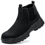 Steel Toe Safety Shoes Men Work Safety Boots Lightweight Breathable Comfortable Sneakers Men Boots Slip-Resistant Shoes