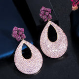 Pink Inlay Earrings