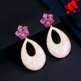 Pink Inlay Earrings
