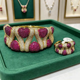 Crystal Harmony Bangle & Ring Set